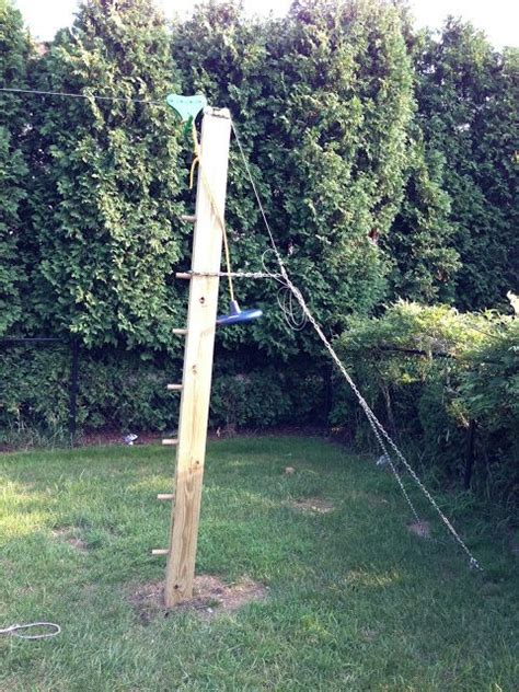 We're real people, with real families and we have real answers to all your questions. Oooh! Backyard Zip Line: Zip-Line Build Pics: posts, chain ...