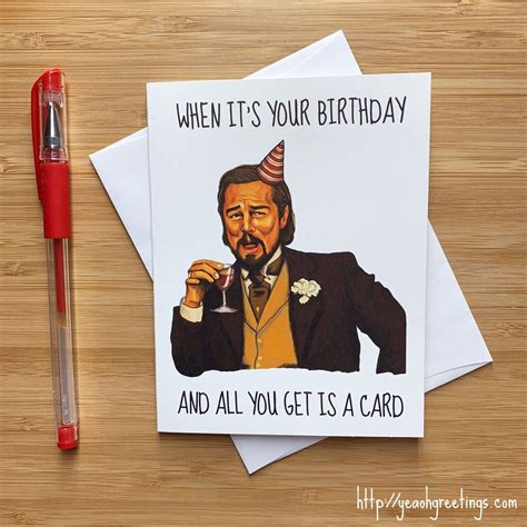 Meme Birthday Card, Funny Birthday Presents, Homemade Birthday Cards