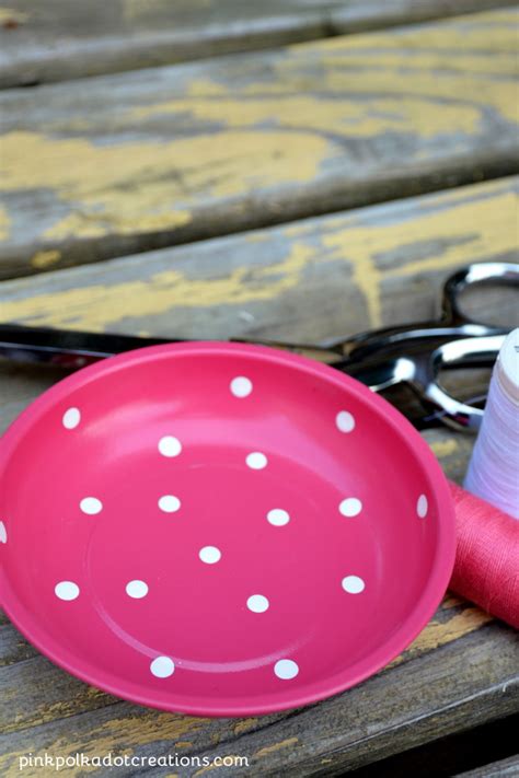 Magnetic Pin Bowls Pink Polka Dot Creations