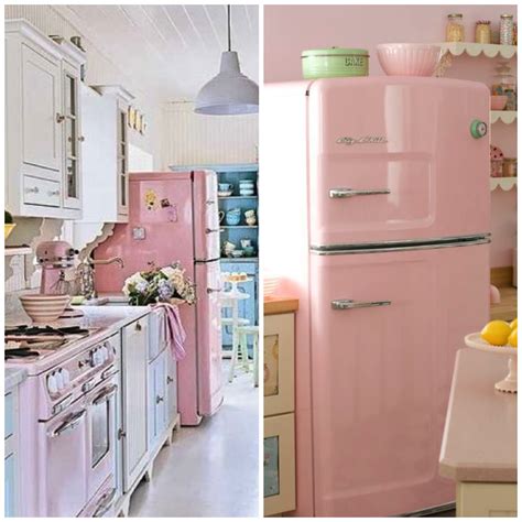 This pink fridge is a great way to combine style and function and will make you feel a little bit more cheery every time you walk into your kitchen. 4 Chic Ways to Use Pink In Your Kitchen | Pink kitchen ...