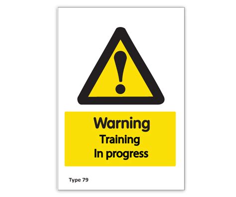 Corrugated Plastic Sign ‘warning Training In Progress Fr Jones And
