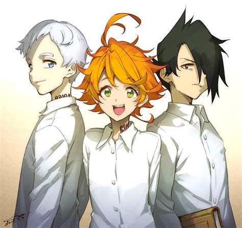 The Promised Neverland Norman Emma Ray Anime Anime Images Neverland