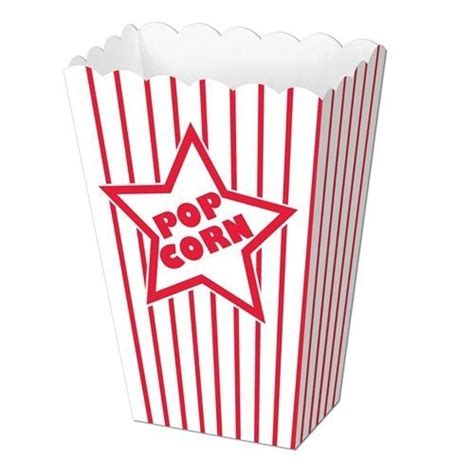 8 Paper Popcorn Boxescarnivalcircus B Day Partymovie Night