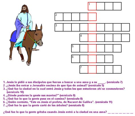 Juegos para niños de todas las edades, grandes y pequeños. Juegos Bíblicos: Puzzle de la entrada triunfal de Jesús a ...