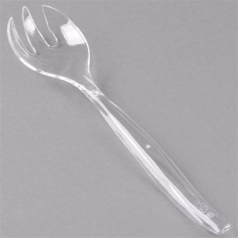 Sabert Ucl72f 10 Clear Disposable Plastic Serving Fork 6pack