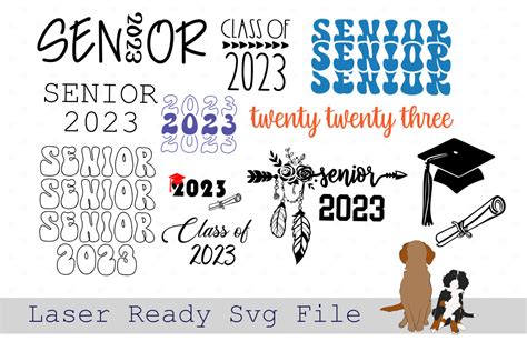 2023 Graduation Svg Bundle Class Of 23 Graphic By Crafting After Nine