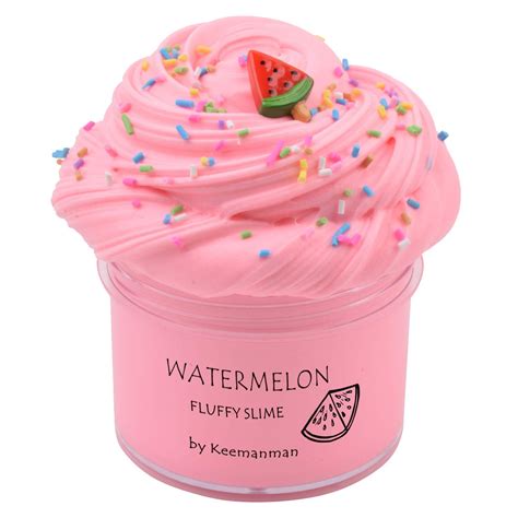 AZK Pink Watermelon Butter Fluffy Slime DIY Slime Supplies Kit For