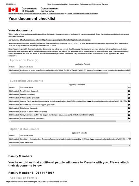 Your Document Checklist Immigration Refugees And Citizenship Canada