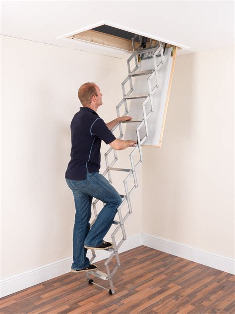 Buy Concertina Loft Ladder Compact Aluminium Loft Ladder Extension