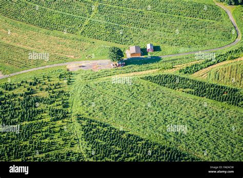 Aerials Over Farmland In Harford County Md Stock Photo Alamy