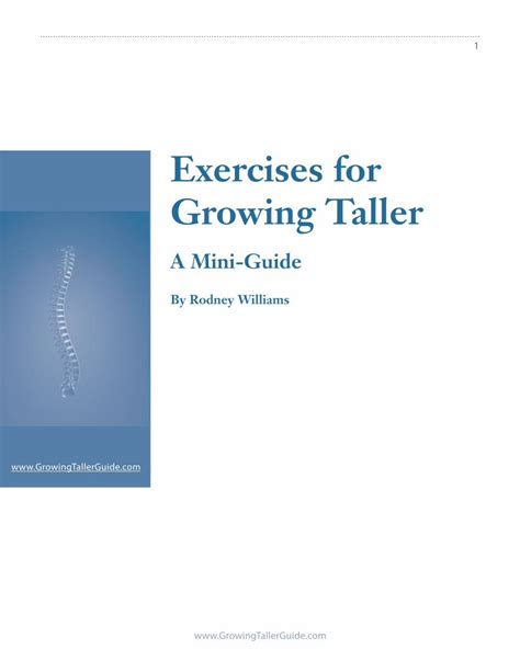 Pdf Exercises For Growing Taller A Mini Guide Dokumentips