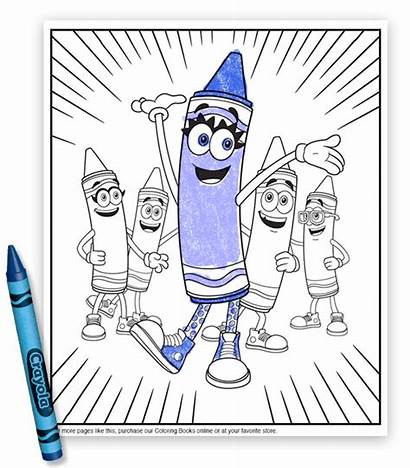 Crayola Coloring Pages Bluetiful Meet Crayon Snowman
