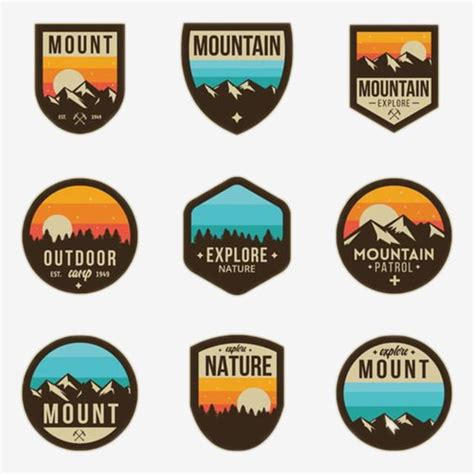 Logo Mountain Template for Free Download on Pngtree