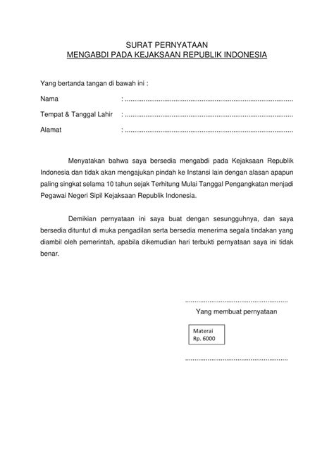 Mengutip data yang diperoleh dari situs resmi bnpt, bnpt.go.id, tercatat sebanyak. Contoh Terbaru Format Surat Pernyataan CPNS Kejaksaan ...