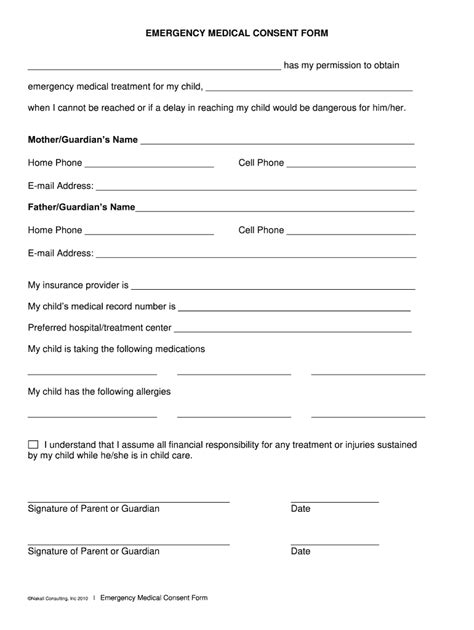 Medical Consent S 2010 2024 Form Fill Out And Sign Printable Pdf