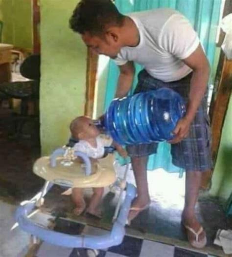 Baby Drinking Water Cooler Meme Generator