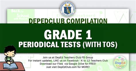 1st Quarter Periodical Tests For Grade 1 Sy 2022 2023 With Tos And