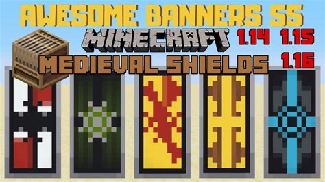 5 Awesome Minecraft Banner Designs With Tutorial 55 Loom Youtube