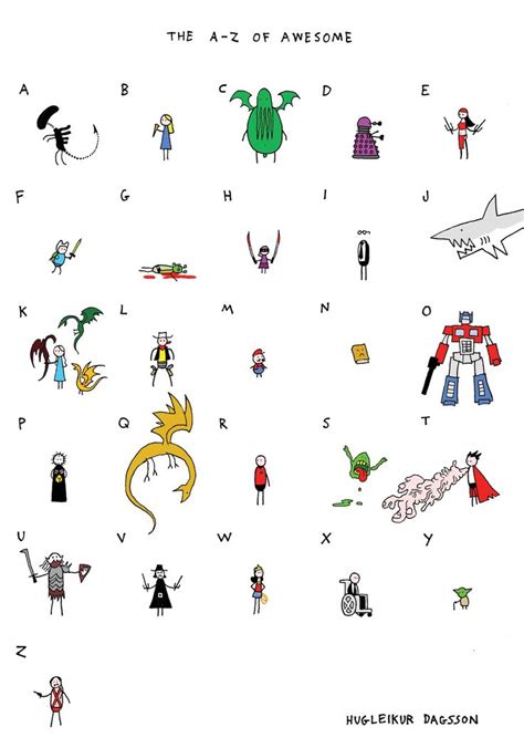 Geek Alphabet Poster