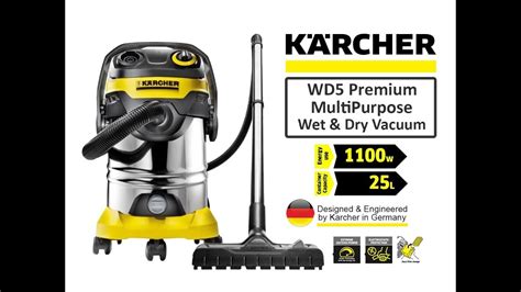 Click and collect available on all orders to any halfords store. Karcher WD5 Premium Multipurpose Vacuum Cleaner - YouTube