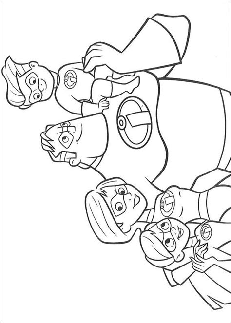 Choose your favorite coloring page and color it in bright colors. Kids-n-fun.com | 62 coloring pages of Incredibles
