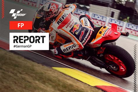 Marc Marquez führt Alex Marquez in einer nassen FP an