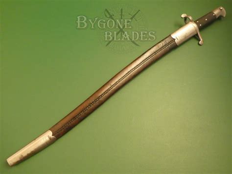 British 185658 Pattern Yataghan Sword Bayonet Chavasse Us Civil War