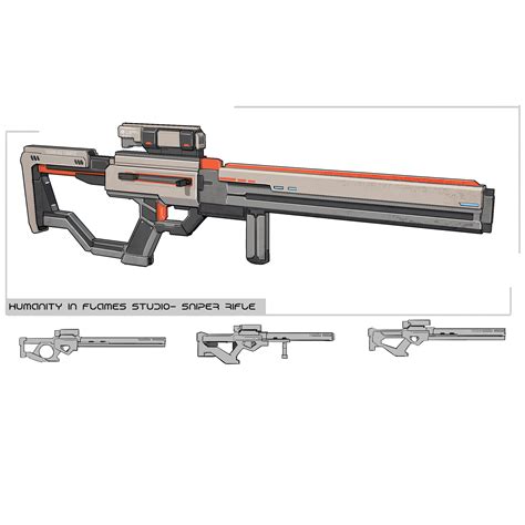 Artstation Sci Fi Sniper Rifle Concept Design