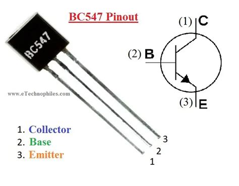 BC547 Transistor Pinout Specs Datasheet Equivalent And 44 OFF