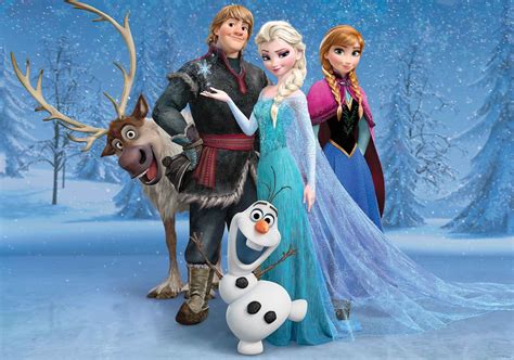 Fotomural Disney Frozen Elsa Anna Olaf Sven Papel Pintado Posterses