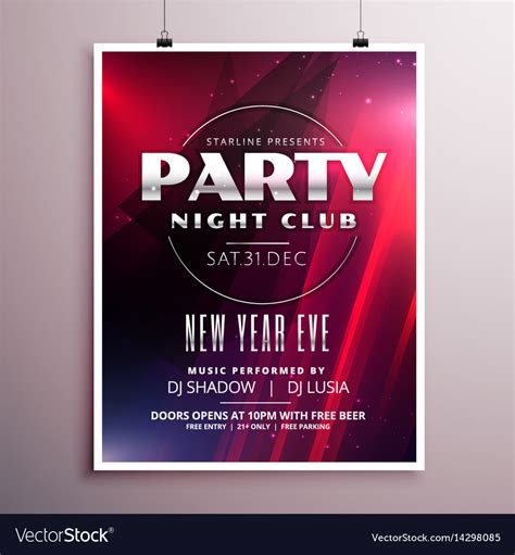 Free Templates For Party Flyers