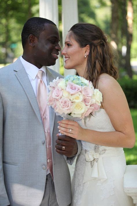Beautiful Interracial Wedding Ceremony Best Man And Maid Of Honor