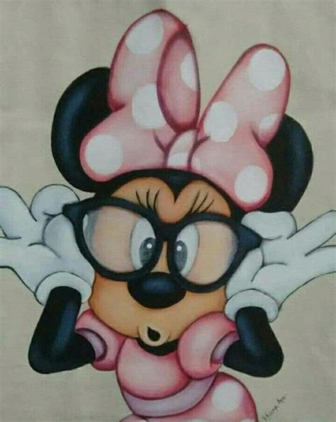 Minnie With Glasses Cute I Need To Get Back Into Drawing Minnie