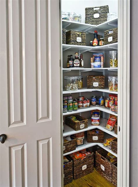 These sorts of shelves work just like tall, vertical drawers. Stunning Kitchen Corner Pantry Ideas 17 Best Ideas About ...