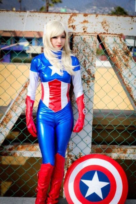 beautiful captain america cosplay girl cosplaygirls