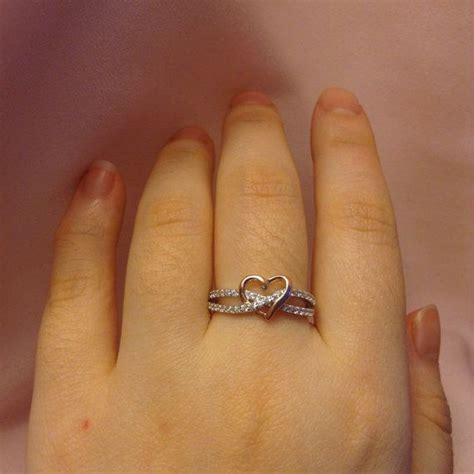 promise ring for her girlfriend t rose gold plated sterling silver promise ring silver