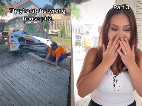 Tiktok Video Shows Woman Allowing Builders To Carry On Working At Wrong