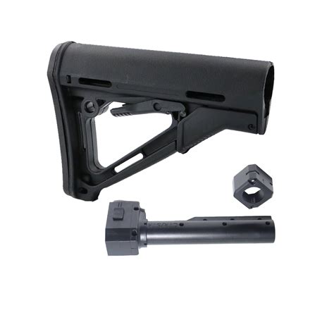 worker mod ctr shoulder stock with fixed adapter attachment for nerf n strike elite blaster