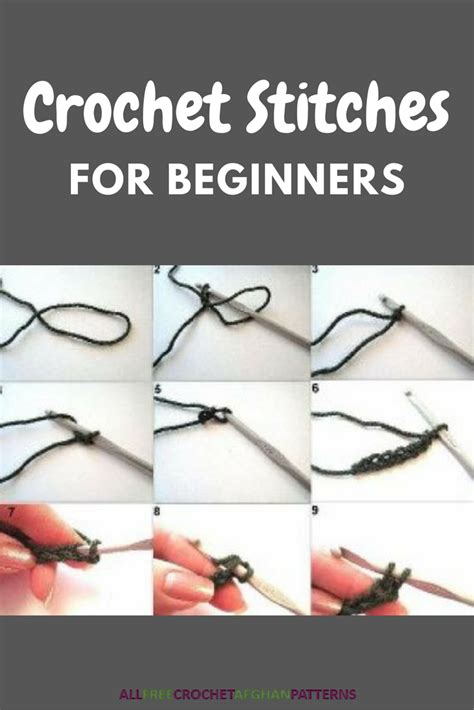12 Crochet Stitches For Beginners Crochet Stitches For Beginners