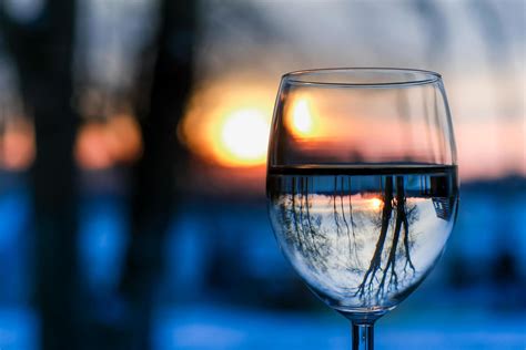free picture sunset water sun winter glass reflection landscape