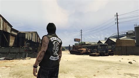 Jacket Biker Sons Of Anarchy San Andreas Sp Fivem Replace