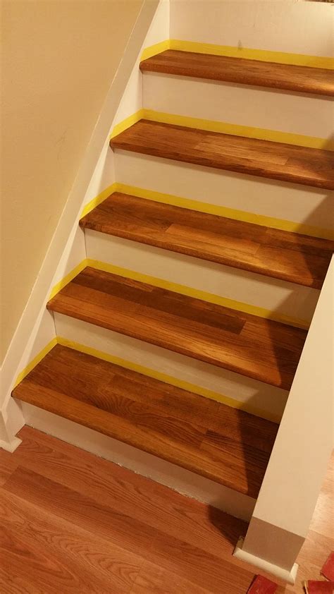 Refinishing stairs, stain too dark. Options? : HomeImprovement