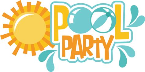 Pool Party Clip Art Invitation Design Blog