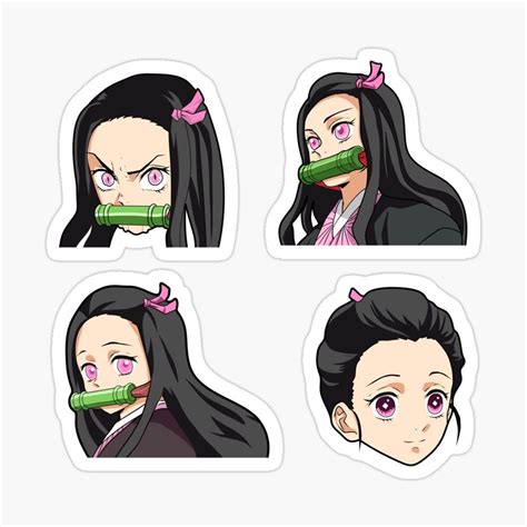 Demon Slayer Nezuko Sticker Pack Sticker By Little Oni Anime