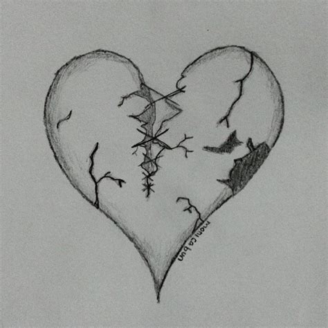 Easy Pencil Drawings Of Broken Hearts Artvan28thstreet
