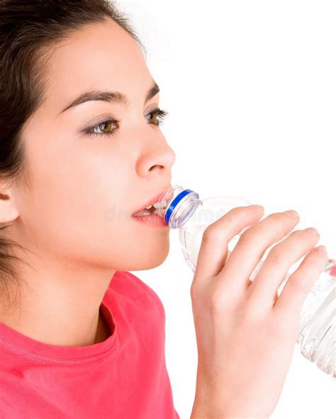 Young Woman Drinking Water Stock Image Image Of Girl 3964077