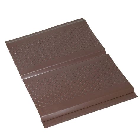 Amerimax Home Products 12 In X 12 In Brown Aluminum Vented Soffit