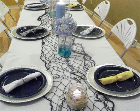 Start creating your table settings and wedding centerpieces with our white lantern set and sea shell place card holders. 33 Unique Nautical Baby Shower Ideas | Table Decorating Ideas