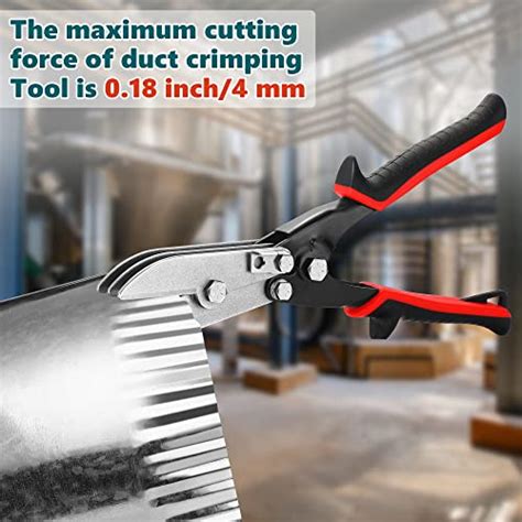 Gulfmew 5 Blade Sheet Metal Crimper Hand Crimper Hvac Pipe Crimper For