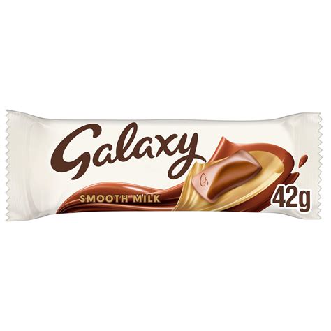 Galaxy Smooth Milk Chocolate Bar 42g Single Chocolate Bars And Bags